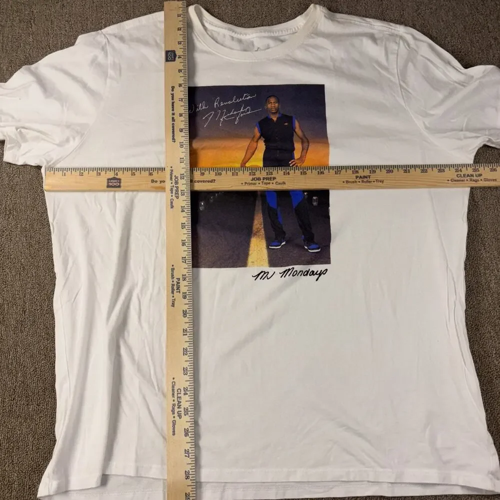 Air Jordan Michael Jorda Men’s T-shirt White 2XL Basketball Affirmation